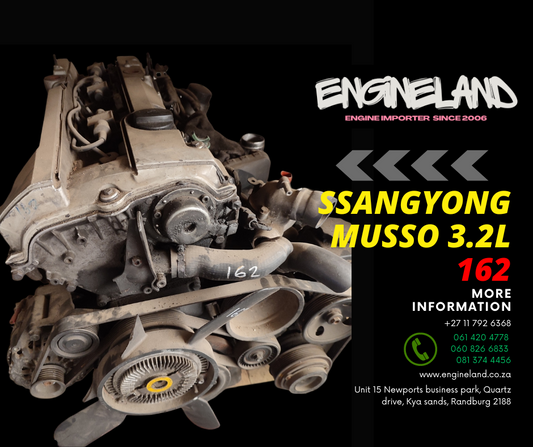 Ssangyong Musso 3.2L 6 cylinder 162 engine