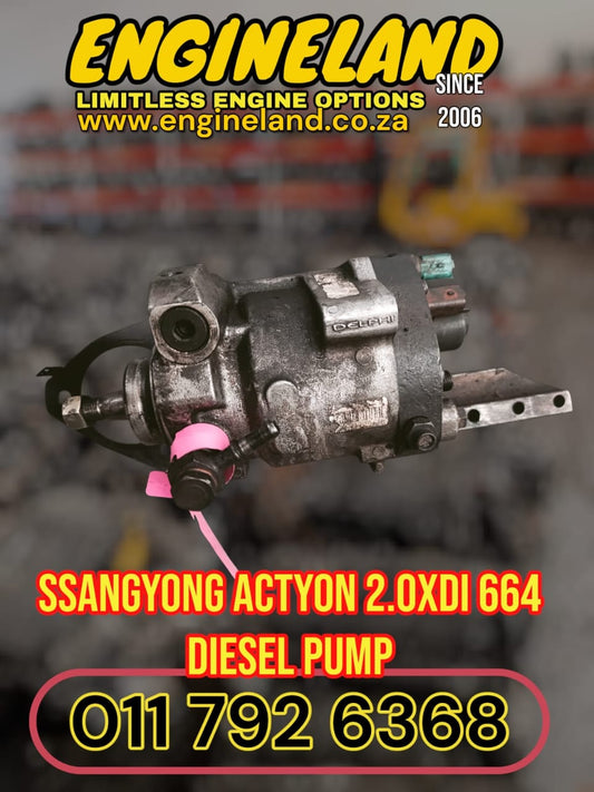 SSANGYONG ACYTON / KYRON 2.0XDI 664 ENGINE USED DIESEL PUMP