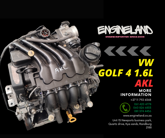 VW Golf 4 1.6L AKL engine