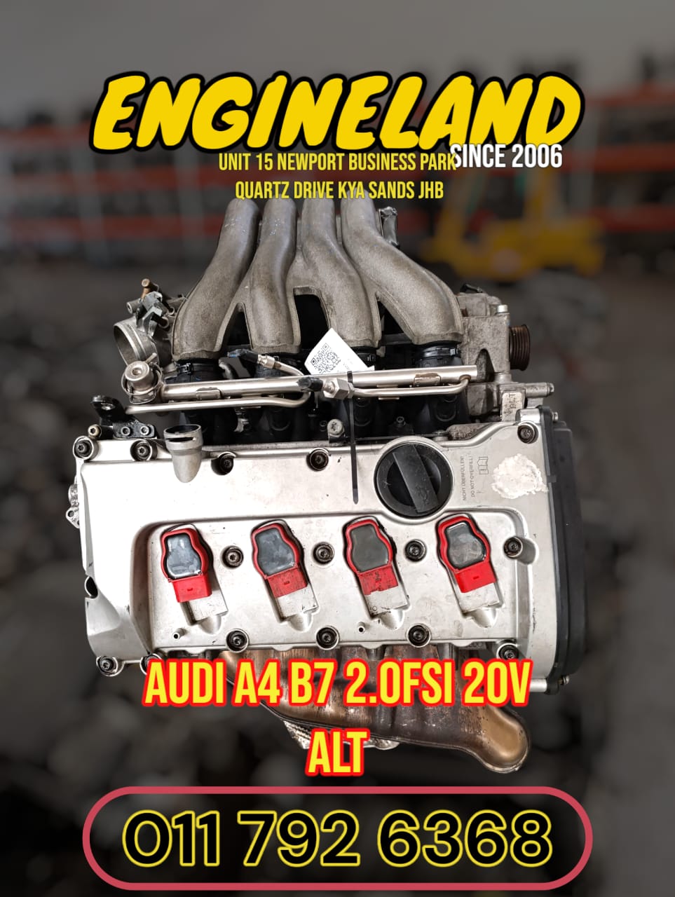 Audi A4 B7 2.0fsi 20v ALT AWA engine