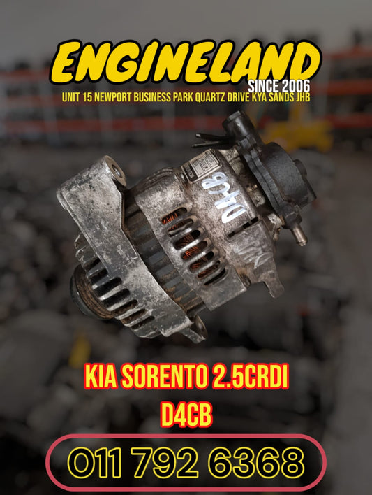 Kia Sorento 2.5crdi D4CB used alternator