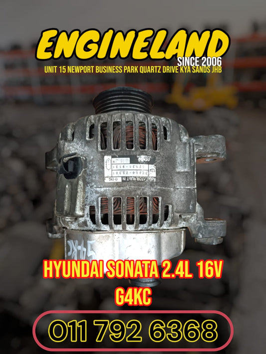 Hyundai Sonata 2.4L G4KC engine used alternator