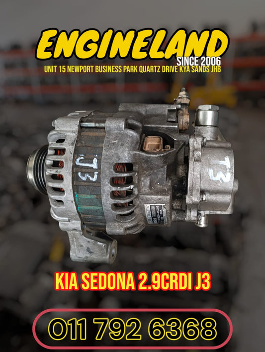 Kia Sedona 2.9crdi J3 engine used alternator