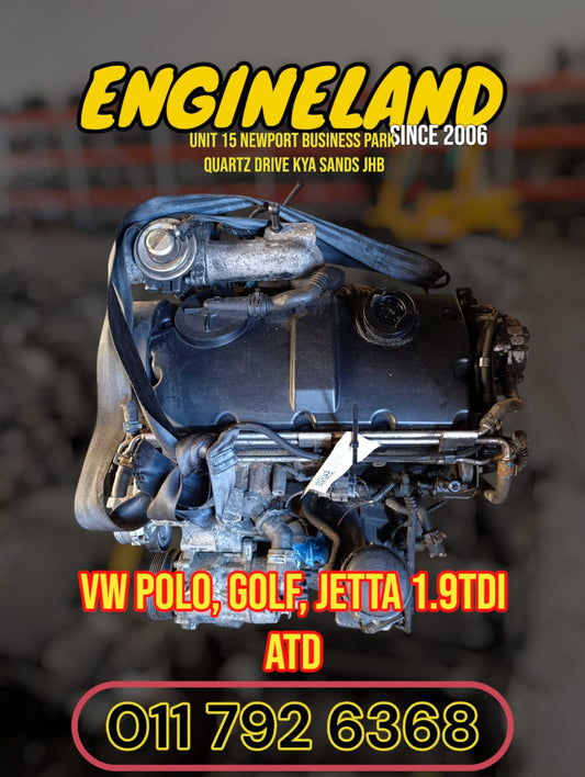 VW Polo, Golf, Jetta 1.9TDI ATD engine