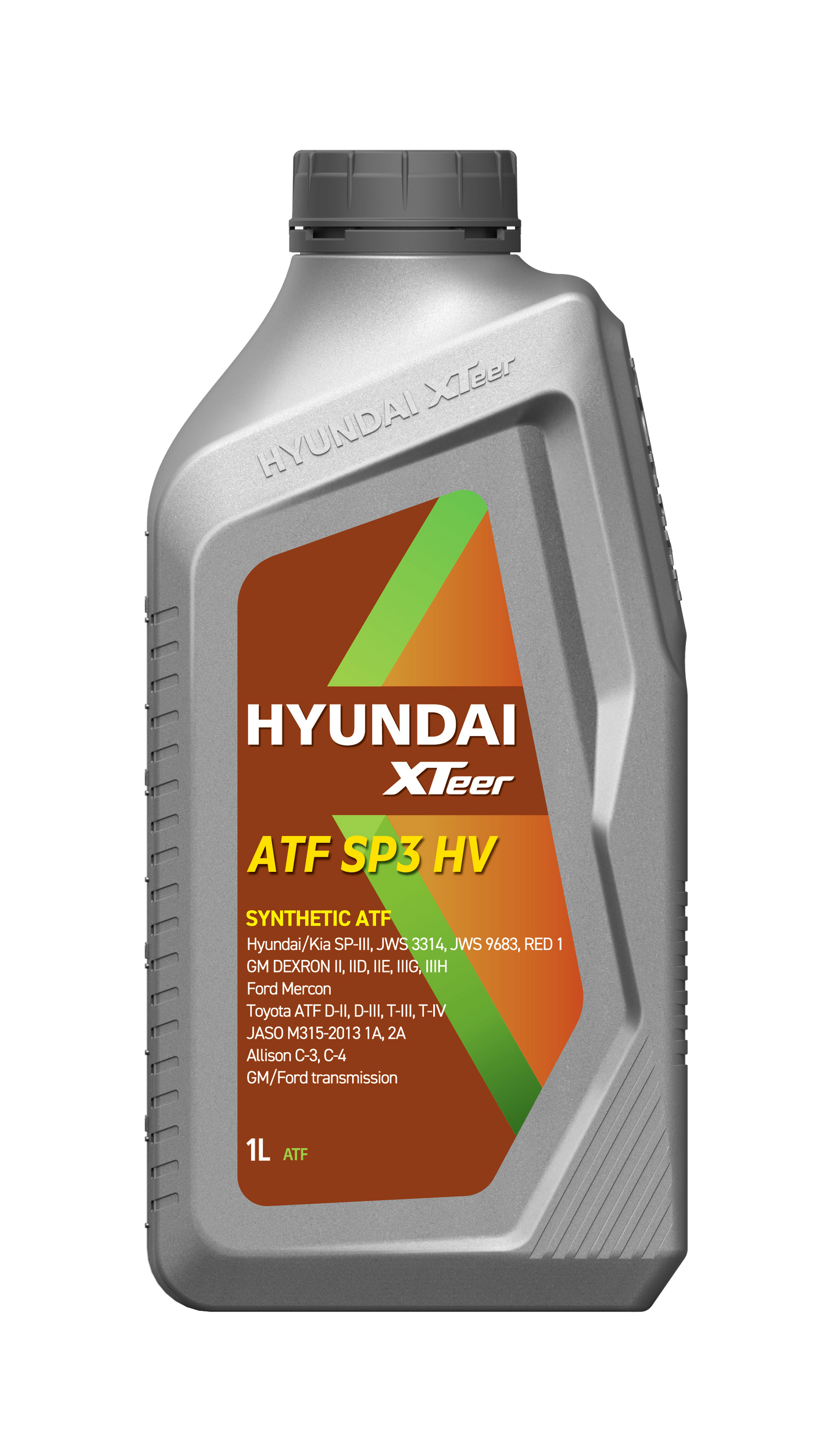 HYUNDAI XTEER AUTO TRANSMISSON (GEARBOX) OIL ATF SP3 HV 1L #1011415, HYUNDAI & KIA SP-3 (RED) SYNTHETIC AFT