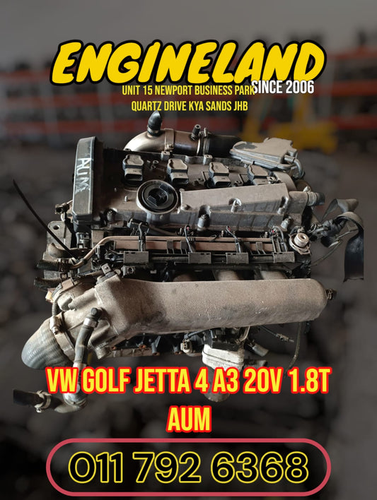 VW Golf Jetta 4 A3 20v 1.8T AUM engine