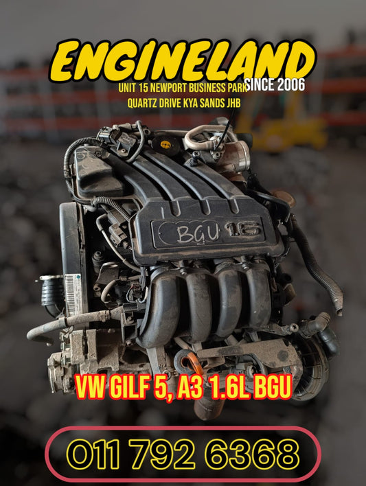 VW Audi Golf 5, A3 1.6L BGU engine