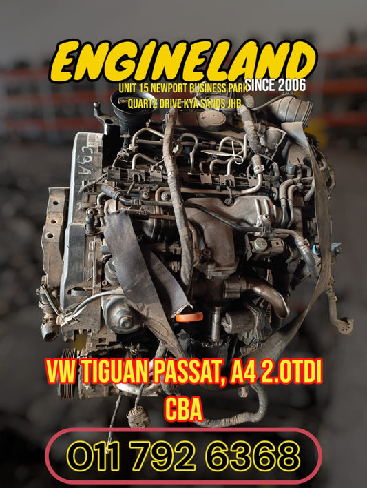 Audi A4 2.0, VW Tiguan, Passat 2.0Tdi CBA engine