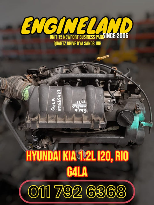 Hyundai Kia i10, i20, Rio, Picanto 1.2vvti G4LA engine