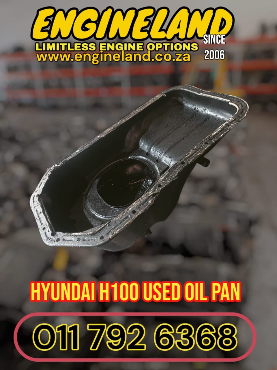 HYUNDAI H100 2.6 DIESEL D4BB ENGINE USED OIL PAN