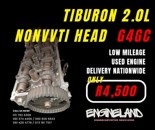 HYUNDAI TIBURON 2.0L USED G4GC CYLINDER HEAD