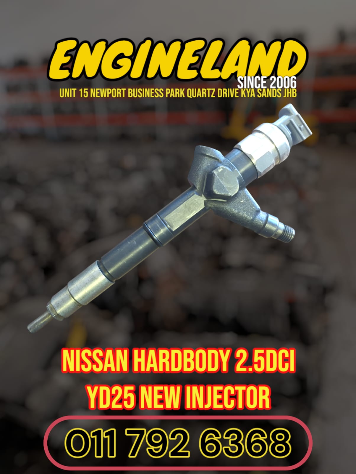 Nissan Navara, NP300 Hardbody, YD25 engine new injector