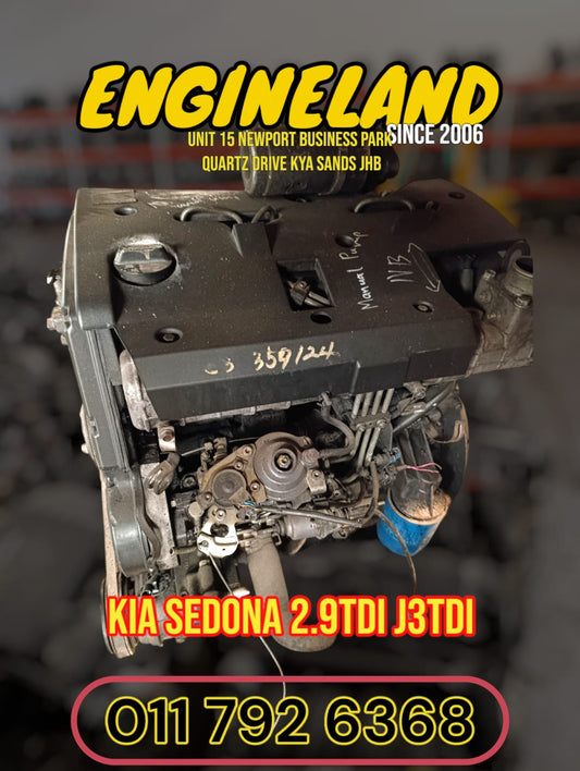 Kia Carnival, Sedona 2.9TDI J3 engine