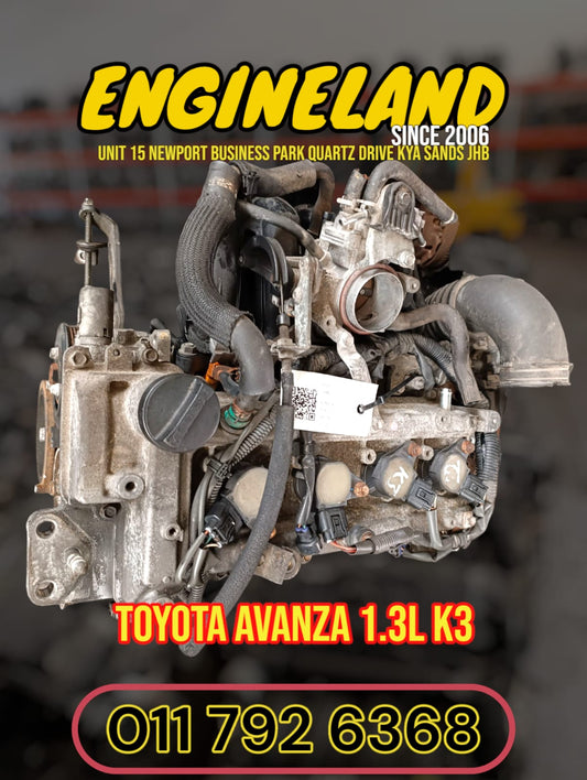 Toyota Avanza 1.3L K3 engine