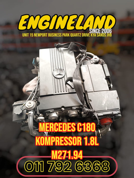 Mercedes Benz C180 C200 Kompressor 1.8L M271 engine