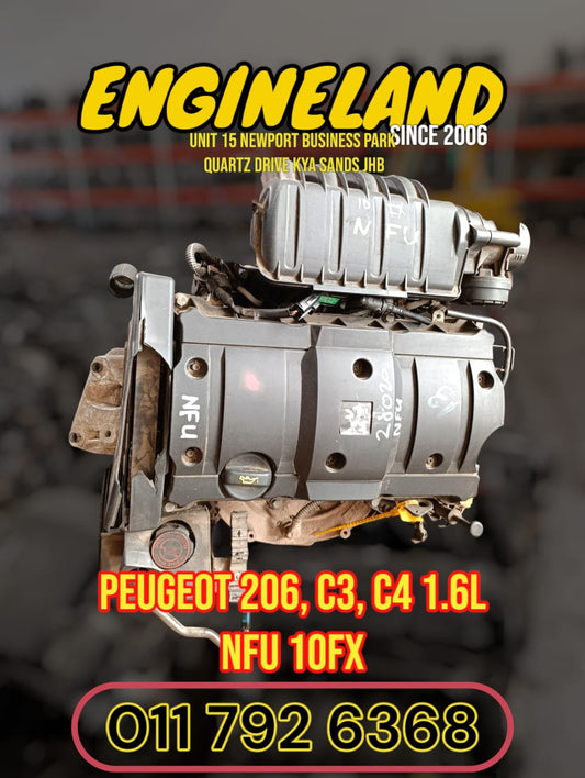 Peugeot 206, C3, C4 1.6L NFU / 10FX engine