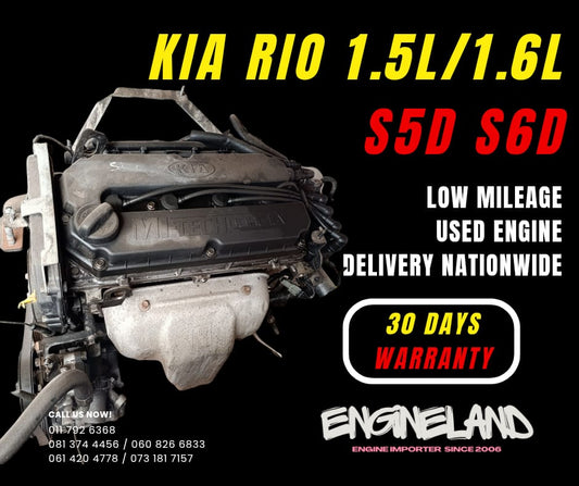 Kia Spectra S5D/S6D engine 