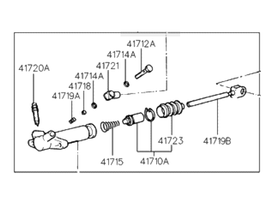 HYUNDAI ACCENT CYLINDER ASSY - CLUTCH RELEASE 4171022600
