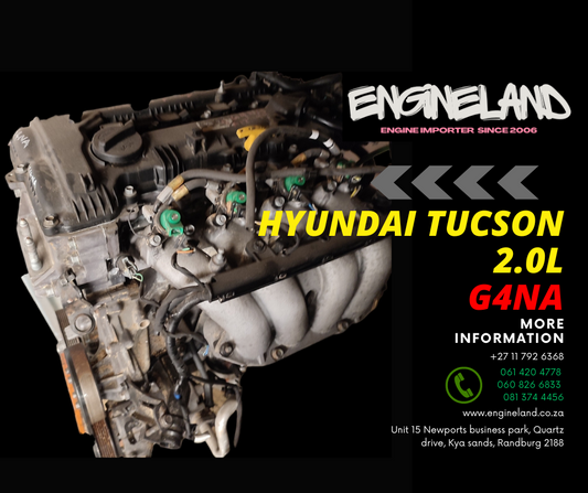 Hyundai Tucson, ix35, Kia Sportage 2.0L G4NA engine