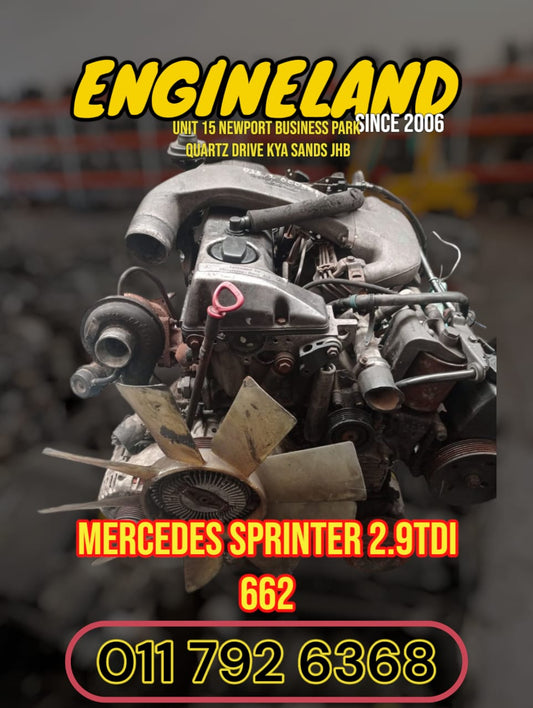 Ssangyong Musso, Mercedez Sprinter 2.9tdi 662 engine