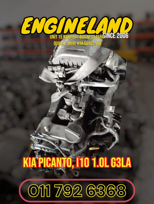Hyundai Kia i10, i20, Rio, Picanto 1.0L G3LA engine