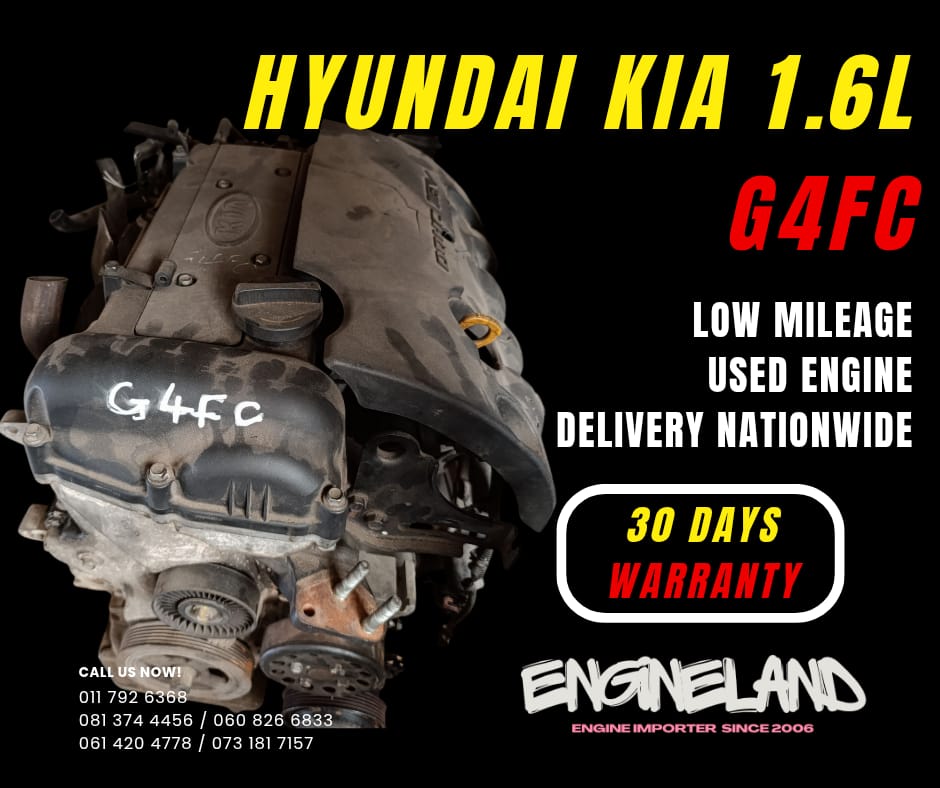 Hyundai Accent, i30, Kia Rio 1.6L G4FC engine