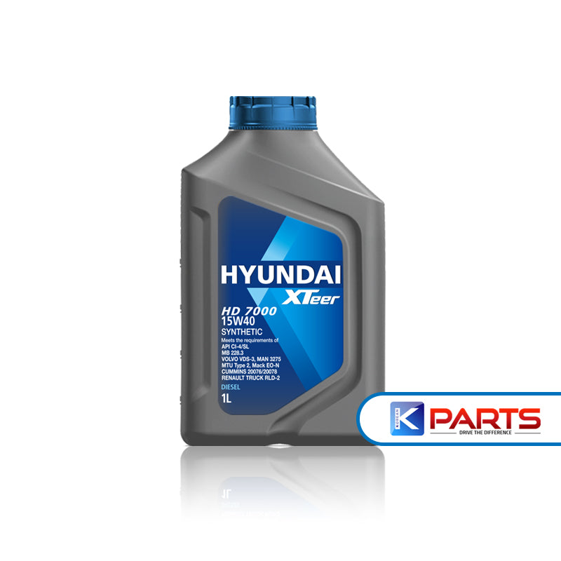 HYUNDAI XTEER ENGINE OIL HD7000 CI-4 15W40 6L FOR DIESEL ENGINE, SYNTHETIC 1011012 1061002