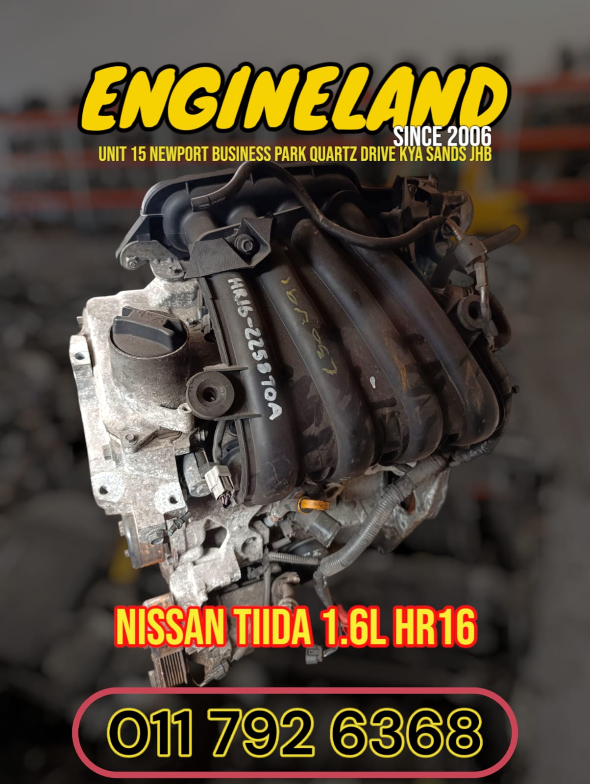 Nissan Tiida 1 6L HR16 Engine Engine Land KParts Online nissan-tiida-1-6l-hr16-engine-engine-land-kparts-online