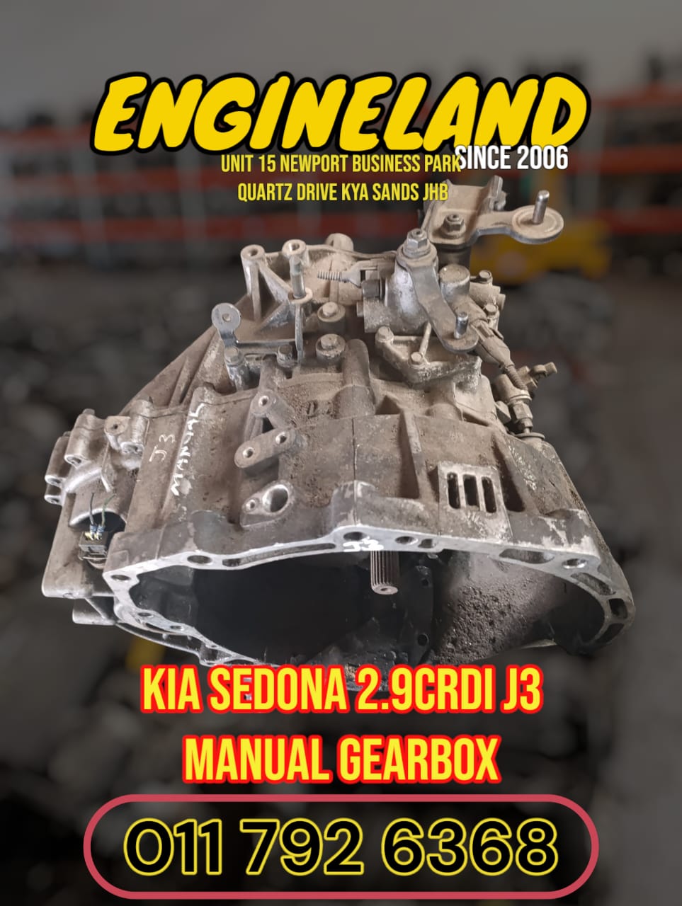 Kia Sedona 2.9crdi J3 manual gearbox