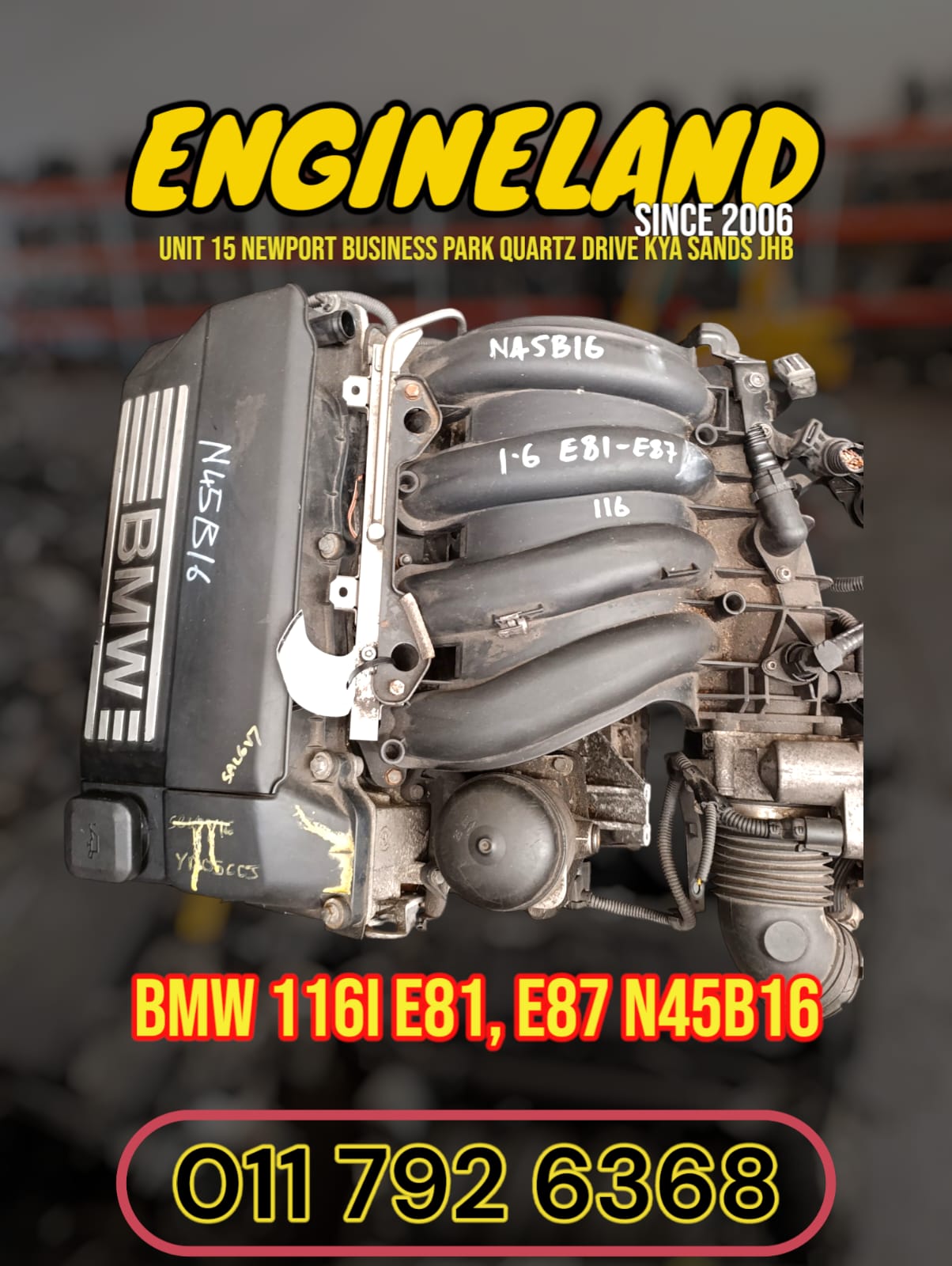 N45 BMW 116i E81, E87 N45B16 engine – KParts Online