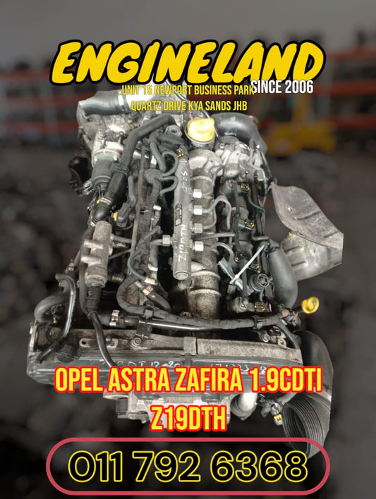 Opel Astra, Zafira 1.9cdti Z19DTH engine
